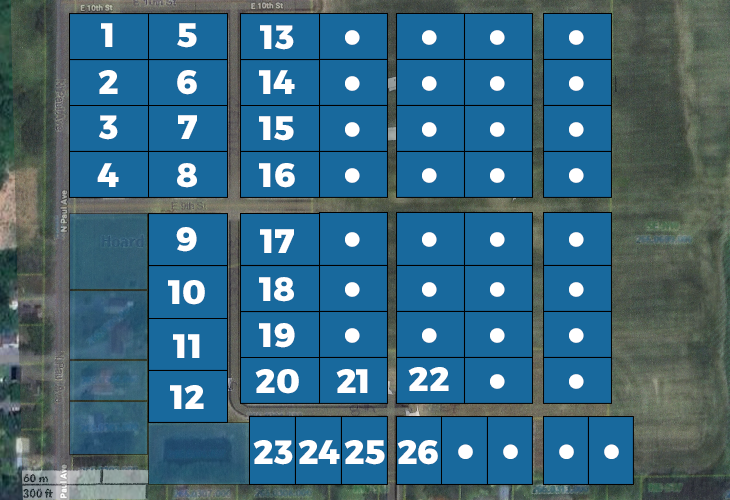 Countryside available lots map