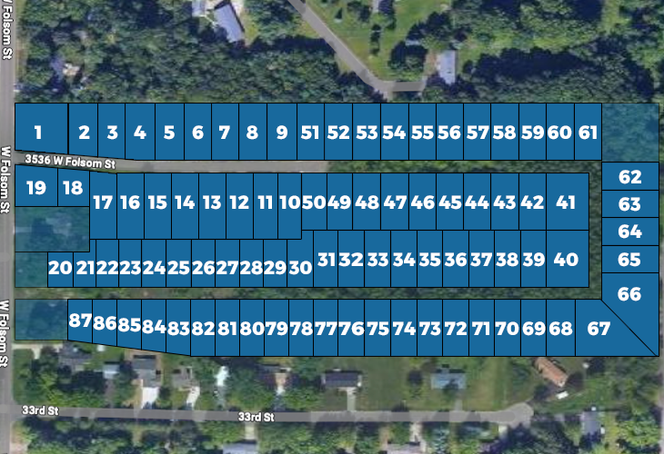 Cove available lots map